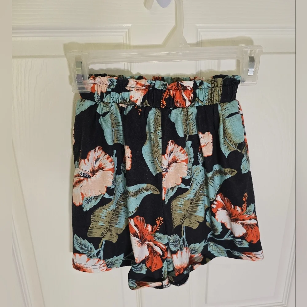 Girls Floral Stretchy Boutique Shorts